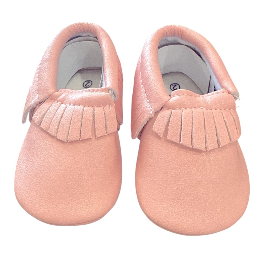 Romirus Moccasins Pink Baby Size 2 Never Worn